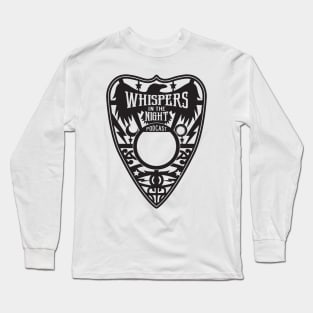 Whispers in the Night Logo (Black) Long Sleeve T-Shirt